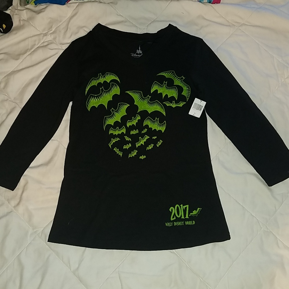 2017 Disney Halloween Mickey Head bat shirt